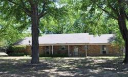 Wonderful home built on a large lot in Lindale with fenced yard and storage building. Covered porch leads into home with large rooms throughout offering lots of space. Cathedral ceiling family room features a brick fireplace and built in study area.
