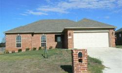 Beautiful cabinets throughout the home, split bedroom floorplan, lots of closet space, all brick home in a growing new subdivision. Have to see the master bathroom---huge walk in closet, jetted tub and separate shower and wow! What a vanity with two sinks