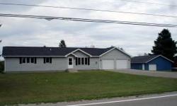 Turn key - 3 bedroom, 2 bath ranch home situated on 1.65 acres. Built in 2000, this maintenance free ranch home features an attached 2 car garage, vinyl siding, high efficiency LP gas furnace with Central AC, 12' x 16' rear deck, paved driveway, 8' x 14'