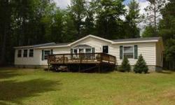 3 bedroom, 2 bath "Fairmont" home located in a picturesque setting on 10 acres with 140' of frontage on Jug Lake. The Hiawatha National Forest borders this property on the west and north lines. This home, built in 2000, shows pride of ownership