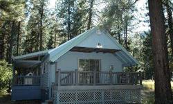 Recently updated cabin overlooking Early Winters stream-like irrigation canal along with Goat Peak & Goat Wall. 2 acres with large meadow & treed areas. 880 SF includes large living room, deck, kitchen, large master suite or combination family room / bunk