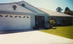Investment Property with Current yearly tenant paying $1275/ month. Home with screended in pool right on golf course. Privacy trees and shrubs between yard and golf course. Big citrus trees on property aready