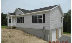 NEW CONSTRUCTION- MODULAR ON .87 OF AN ACRE. 3 BEDROOM 2 BATH RANCH HOME IN A COUNTRY SETTING. Full basement with 2 car built in garage.
Listing originally posted at http