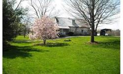 300 year old Stone Farmhouse on a magnificent piece of property. Own a part of American History with this working farm with historic barns and greenhouse. 23 acres of level farm land with seasonal mountain views. Three driveways with plenty of road