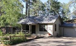 Charming 2 bedroom, 2 bath home walking distance of downtown Prescott, Safeway and resturants. Large master suite with fireplace. Open livingroom with wood stove, tile kitchen plus large laundryroom. Great full-time residence or cabin in the pines.
