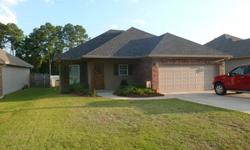 Spacious 3 Bedroom / 2 Bath built in 2010 and located in Claiborne School Zone. Features include open floor plan with vaulted living room ceiling. Slate tile kitchen counter tops with white antique finished cabinets. Master bedroom has inset ceiling and