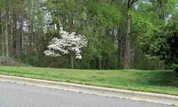 Nice neighborhood lot surrounded by well established homes and yards. The lot is flat near the street and drops off at the back. This would be a great location for a basement plan. The back of the lot is wooded. The perfect location for your new home with