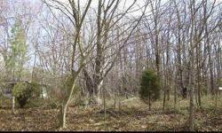Lot is wooded and located in a water oriented community.