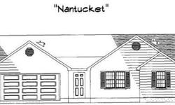 New Construction in the Park Meadows subdivision. The Nantucket floor plan features three bedrooms and two bathrooms on a cul-de-sac that boasts low maintenance vinyl siding, double car garage, ceiling fans, Kenmore kitchen appliances, designer kitchen