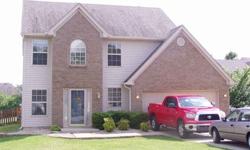 Welcome home to 7204 Quindero Run Rd. This lovely brick and vinyl home has 3 bedrooms and 2.5 baths. The great room features berber carpet and ceiling fan. The eat-in kitchen features laminate floors, door to patio and huge deck, laminate counter tops,