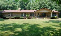 #2541 - Rose Hill, VA - BRICK HOME SITTING ON 36.5 ACRES BORDERING MARTIN'S CREEK AND FULLY FURNISHED; 3 bedrooms, 1.5 baths, living room, family room has a fireplace with insert, eat-in kitchen and breakfast area, full unfinished basement, attached