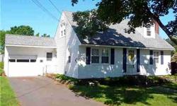 Beautifully maintained 3 bedroom, 2 bath Cape in a nice location. This property features newer windows, roof, siding and a 3 season room complete with electric awning.The hardwood floors have been recently refinished and the walls are painted with
