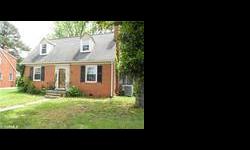 This renovated brick cape has heat pump with central air and brick fireplace in living room. Driveway is off side street of this corner lot.
Listing originally posted at http