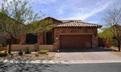 Amazing opportunity to own this single story home in the prestigious gated community of Las Sendas. The vaulted ceilings and open floor plan make this home very spacious and feel a lot bigger. Formal dining, kitchen with granite counter tops opens to