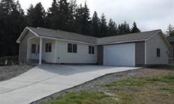 Gorgeous new custom home on a corner lot in an area of new homes. Home built by Casey Groff. Cul de sac borders Olympic National Park to the west, and NC zoning to the south. Energy efficient with a Great Room. Nice layout and 2-car attached garage. Just