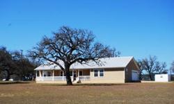 Immaculately maintained and freshly painted, this 3-2-2 home is sitting on 7.27 acres in Medina, TX. Front and back porches to enjoy the country views and calm breezes. Open living area, split master bedroom and bath. Fenced back yard for pets. RV pad for