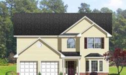 The Riceboro II - This floor plan features an entrance foyer, formal dining room with bay window, open kitchen with breakfast bar, eat-in kitchen, family room with gas fireplace, bedroom 2 with full bath downstairs & laundry room with mud room. Upstairs