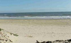BEACHFRONT Lot in popular Pearl Beach sub-division! The two adjacent Lots to the right (west) side are owned by Galveston County so will never be built on. This will provide additional great views and privacy. Lot width is approx 68 feet. Seller makes
