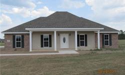 New construction, Buckeye Ridge Subd. Neutral colors, open living area, split floor plan, walk-in closets. Cathedral Ceiling in LR w/gas log fireplace. Oak Kitchen w/granite counter tops.Carport & Concrete driveway. Qualifies 100% Rural