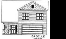 Isabelle Plan. To be built in Garrett Pines Subdivision. Beautiful 2 story home, stone and hardi plank siding. Kitchen with island and granite counter tops. Hardwood floors in foyer, family room and half bath. Main floor has an office or den area. Large