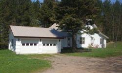 This 4 bedroom, 1 bath home with 19.5 acres is in a secluded setting only 4 miles from Michigan Tech, country living close to all the amenities of Houghton and Hancock. Recently refinished wood and tile floors throughout, a huge stone fireplace and