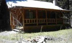 Cozy Log Cabin tucked away in the upper part of Pierce Canyon. Watch the wildlife in the meadow below from your rocking chair on the front porch. Hardwood floors, trash compactor. Most furniture negotiable. Offside 500 gallon water storage tank as well as