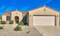 Beautiful Sun City Grand 3 bedroom home for sale close to the Cimarron rec center. Because of the location of the home the backyard is wide open looking down through the neighboring backyards. Interior upgrades include tile in all but one of the guest