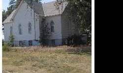 At a great location, this historic old church is located between St. John, KS and Great Bend,KS. The building has enormous potential to be restored and transformed into a beautiful residence or studio/workshop. The possibilities are endless contact Cami