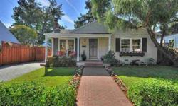 This adorable Gated California style, upgraded delightful front porch, 3bd, 1 ba plus a tactfully converted garage into an office. 1,245 sf main house on 6000sf+/- lot. Open floor plan, light & bright, hardwood floor, crown molding, fire place, eat in