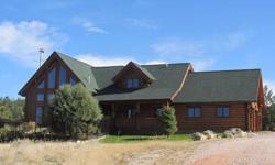 Exquisite home! Hunter's look out! This home is everything you have wanted. Absolutely stunning log home on 144.9 acres fully fenced. Scenic views in every direction. 3 decks and a front porch, fully landscaped with a sprinkler system, rod iron fenced
