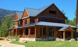 Mazama Lodge Style Home~Welcoming on every level of this 5200+ sq ft Mazama estate. Surrounded by 23 ac of common area with trail and river access out your door. 5 bd., 5.5 bath, cherry woodwork, hardwood and slate floors, artisan stonework, 11ft