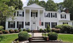 Beautiful Colonial with large bright rooms in meticulous condition. Oversized Siematic Kitchen with wonderful views of patio and yard. Master bedroom with two updated master baths and nursery. Nice architectural details, oak floors, two gas log fireplaces