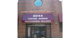 Castor gardens section of north east philadelphia.highly populated residential area,with high daily traffic count and access to all major routes.benner medical center is a 24,000 sq/ft building located in the highly desirable residential and commercial