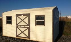 10x16 pre-owned metal building. Wired for electricity. Door and 2 windows on the wide side.