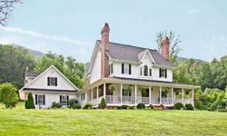 Step back in time to a private estate on 17 acres of pasture and woods. Three natural ponds, 2 rushing streams, a large red barn. The spacious farmhouse features superior craftsmanship, a chefs kitchen, hardwood floors, multiple fireplaces, main floor