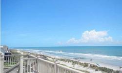 Great furnished ocean front home with lots of porches and decks to enjoy the ocean view! This great beachfront home features double full porches oceanfront and ocean side roof top deck! Watch the surfers or dolphins! Spacious Bright open floor plan with