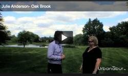 Julie Anderson of Coldwell Banker takes us to a lot of land in the gated community of the Midwest Club in Oak Brook. The land is just under an acre on a corner lot. It is in a beautiful area with endless possibilities, likely to build a home for a few