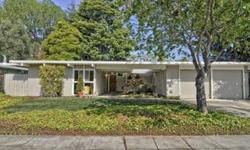 Timeless elegance and class. Rarely available house with excellent floor plan. Classic Eichler style floor-to-ceiling walls of glass provide a seamless indoor/outdoor experience. Tastefully renovated kitchen with marble counter tops and new stainless