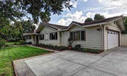 Saratoga Golden Triangle Ranch-Style One-Story Spacious Home with Gourmet Kitchen. 1 hour driving distance south of San Francisco and 1 hour from the popular coastal towns of Santa Cruz, Monterey, Pebble Beach and Camel. One of the Silicon Valley most