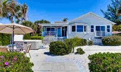 A beach front retreat located in quiet mid-island area of Ft. Myers Beach. Beautifully landscaped & decorated with all the comforts & luxuries. Stunning sunsets over ocean views enhance this beach house experience. Newly re-decorated with tropical