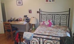 Large room with ample closet space for rent in a shared, rennovated row house in the Graduate Hospital neighborhood. It is partially furnished (Bed, Table, chair etc) or you can bring your own furniture. House has central AC and heat with full size,