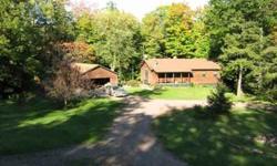 This four bedroom 2112 sq. foot log home is located on a lovely 9.25 acre wooded secluded site with only two neighbors. The location is only 8 miles and minutes away from Ashland, yet in a beautiful wooded rural area just inside Bayfield County. The