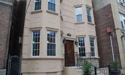 Architecturally stunning brownstone style building with 1 newly renovated condo that is priced to sell fast. 2 bedroom 2 bath w/ ss appliances, granite countertop, hardwood floors, natural stone backsplash & bathroom tiles, french doors, soaring 14'