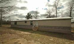 Like new mobile home with 3 acres. Features a split bedroom arrangement. Located on a quite private road. Very clean home. Move in ready. Priced to sale. This is a must see. HUD owned property. HUD case number 491-941079. HUD homes are sold aLandon Huffer