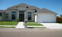 This house is a 4 bedroom 3 bath 2 living, 2 dining with study, lot size is 78x120 we have 2 to choose from in this subdivision or we can build these houses on your lot or ours with your adjustments for more details or photos or to see call 956-560-6718,
