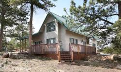 This immaculate mountain home is not brand new, but it looks like it. It is in perfect condition and quality built with 6 panel solid wood doors, rustic Aspen walls, maple cabinetry Skip Peeled log railings, gas woodstove. Main floor master suite and