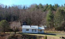 A little Country Estate with 13+ acres and a nice cozy 3BR/1BA house with hardwood floors and a good rocking chair covered front porch with potential to be closed in for added living space. New metal roof and a clean basement. Land has cleared area for