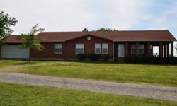 Here is your chance to own a nice home with 45 acres just two miles off blacktop! This home is just south of Augusta 2 miles east of highway 77. Augusta schools. Great access to everything. Bring the horses or cattle. There are two ponds on the property.