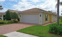 Pristine 2BR/2BA & Den 1522 Sq. Ft. Attached Villa Home Built in 2004 in Desirable Verona Walk &Offers a Beautiful Canal View, Upgraded Built-In Wall Unit, 2 Car Attached Garage & Solidly Constructed Poured Concrete Walls! Verona Walk is Guard Gated &