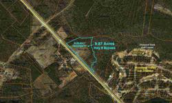 9.87 acres of beautiful acreage on Highway 9 Bypass, outbound lane from North Myrtle Beach with over 1,306 feet of frontage. This property is zoned FA with many uses. Near Diamond Back Golf Plantation and Woodland Valley subdivision and less than 2 miles